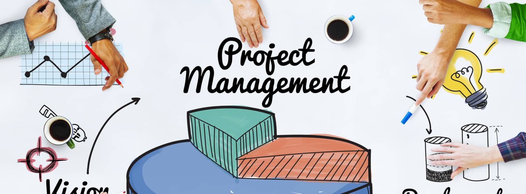 Project Management Ideas Development Graph Concept